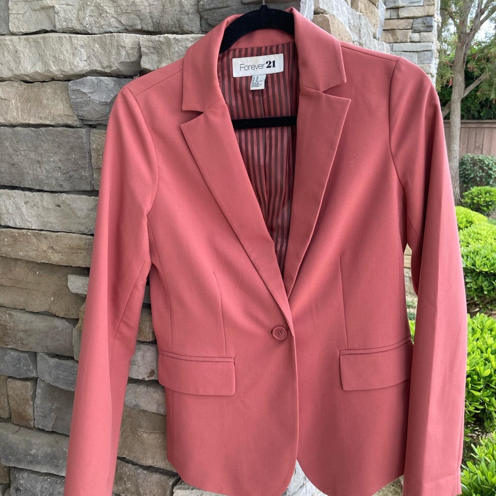 Forever 21 Coral Jacket Size M